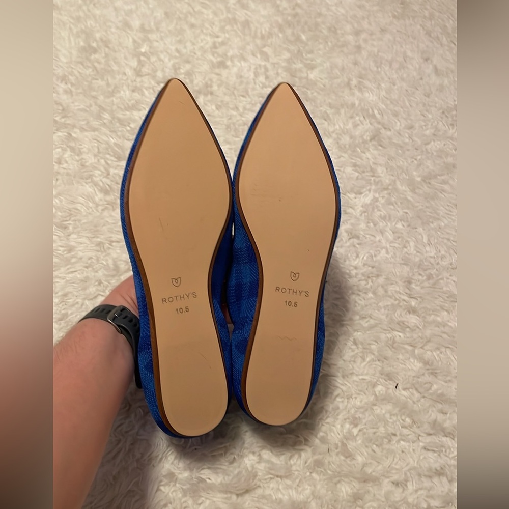 Rothy’s Lazuli Gingham Pointed Loafer - Picture 8 of 8